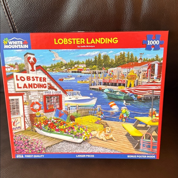 White Mountain Other - White Mountain Lobster Landing Puzzle. 1000 pieces. Complete with poster